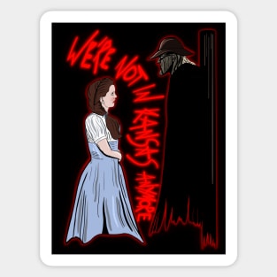 Wizard Of Oz Jeepers Creepers Horror Movie Mashup Sticker